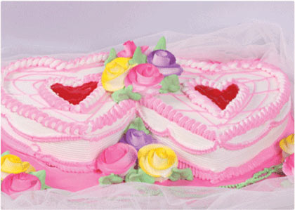 Twin Heart Cake